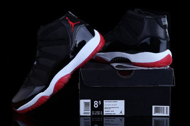 Air Jordan 11 Mens Shoes Black/Red/White Online